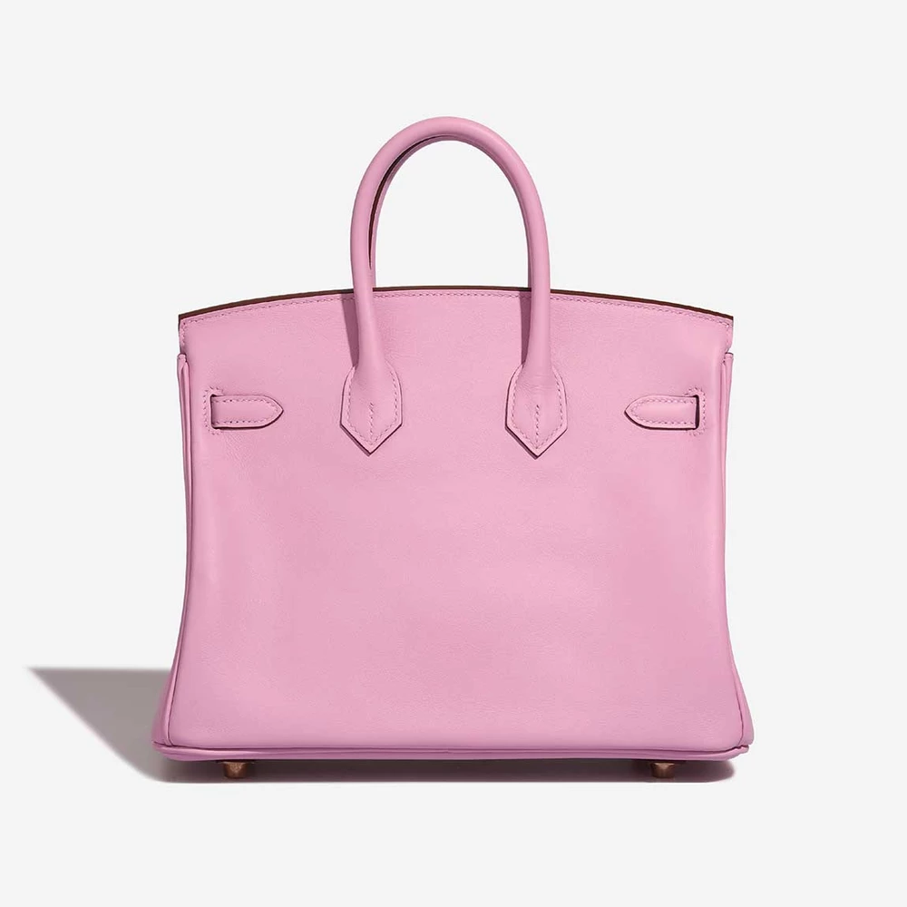 Birkin 25 Mauve Sylvestre Swift Leather with Gold Hardware - Image 2