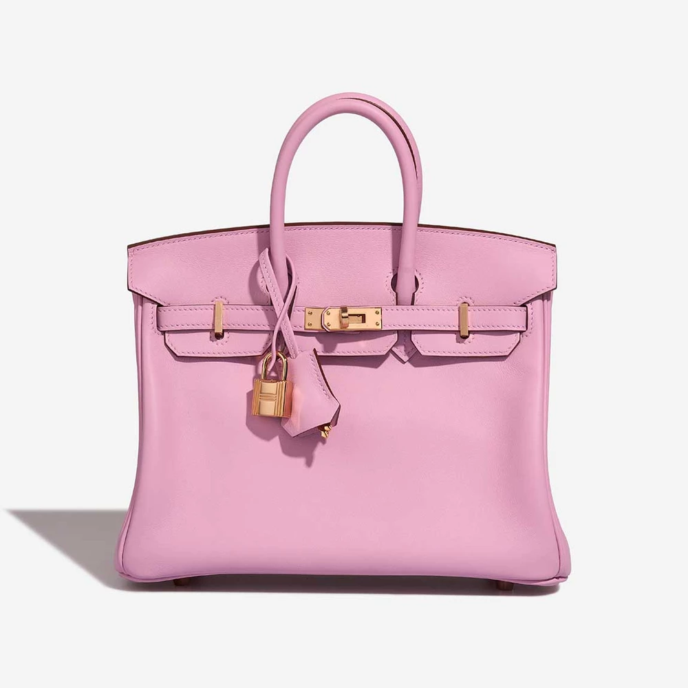 Hermès Replica Birkin 25 Swift Mauve Sylvestre GHW - DLF