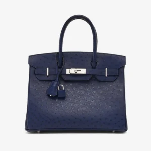 Hermès Replica Birkin 30 Ostrich Blue Iris PHW | Luxury Handbags