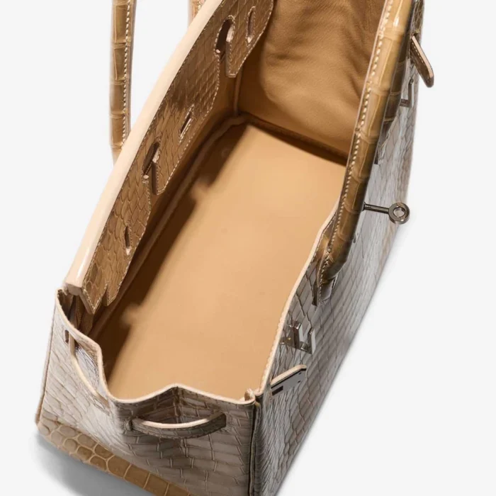 Hermès Replica Birkin 30 Porosus Crocodile Poussiere GHW - DLF - Image 5