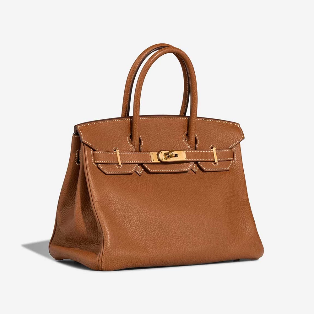 Hermes Birkin 30 golden brown replica