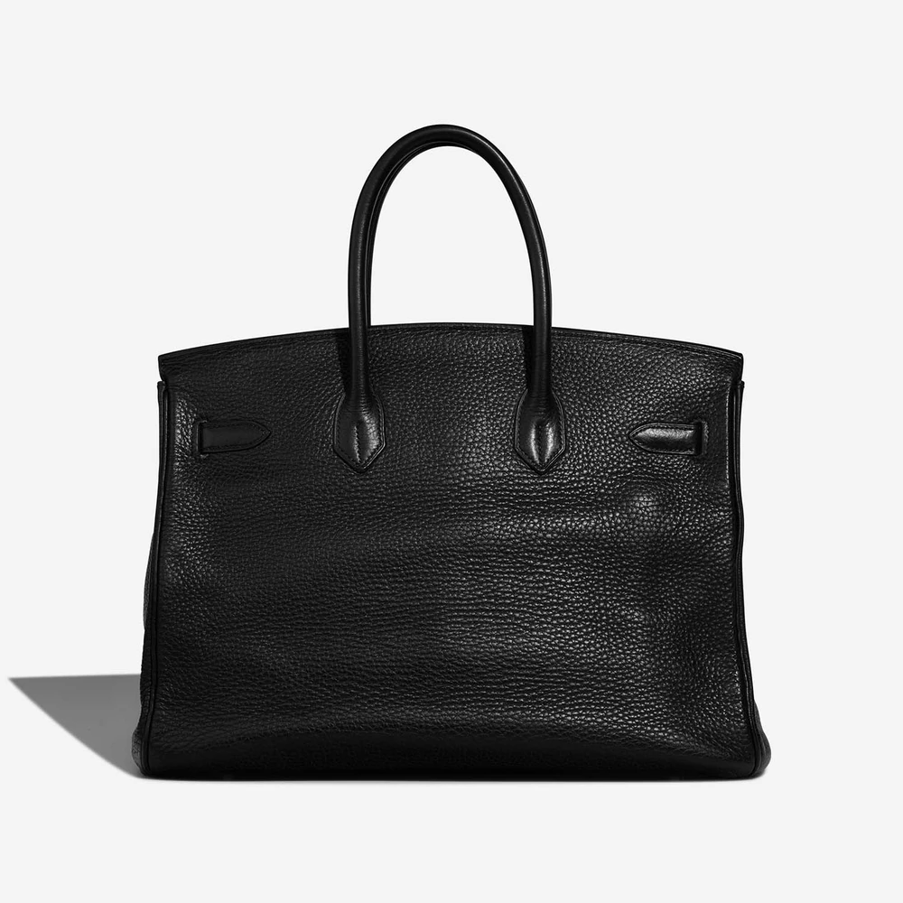 Luxury Black Clemence Birkin 35 with Palladium Hardware - Image 2