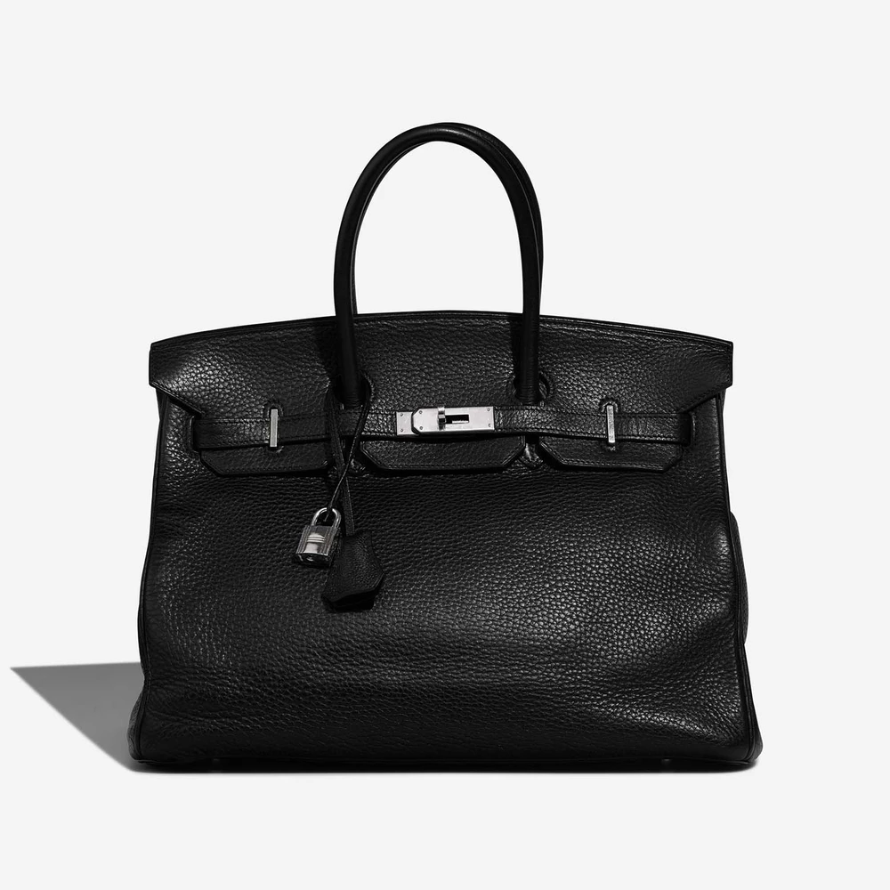 Hermès Replica Birkin 35 Clemence Black PHW - DLF