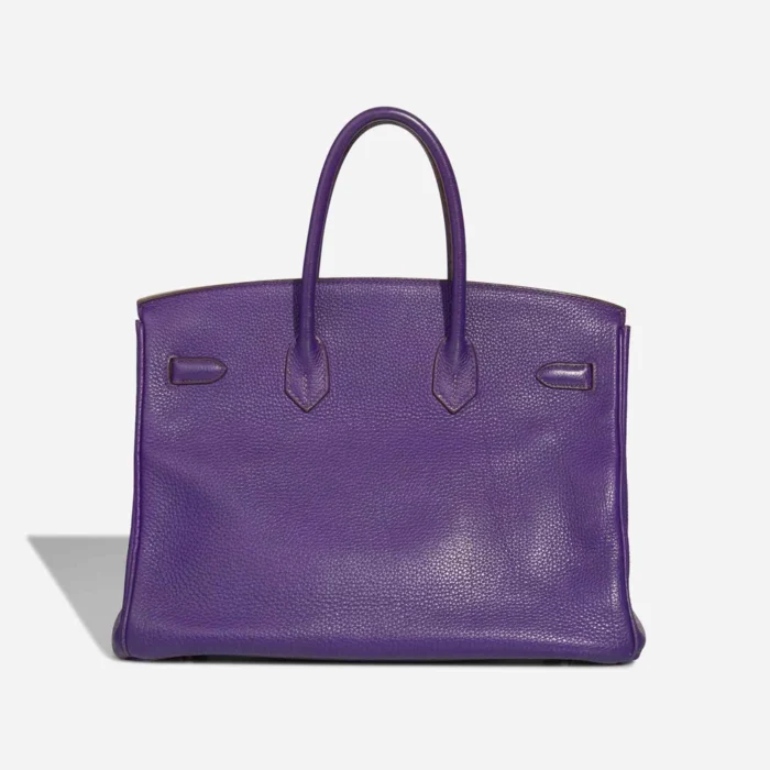 Hermès Replica Birkin 35 Clemence Ultraviolet PHW - DLF - Image 2