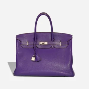 Hermès Replica Birkin 35 Clemence Ultraviolet PHW - DLF