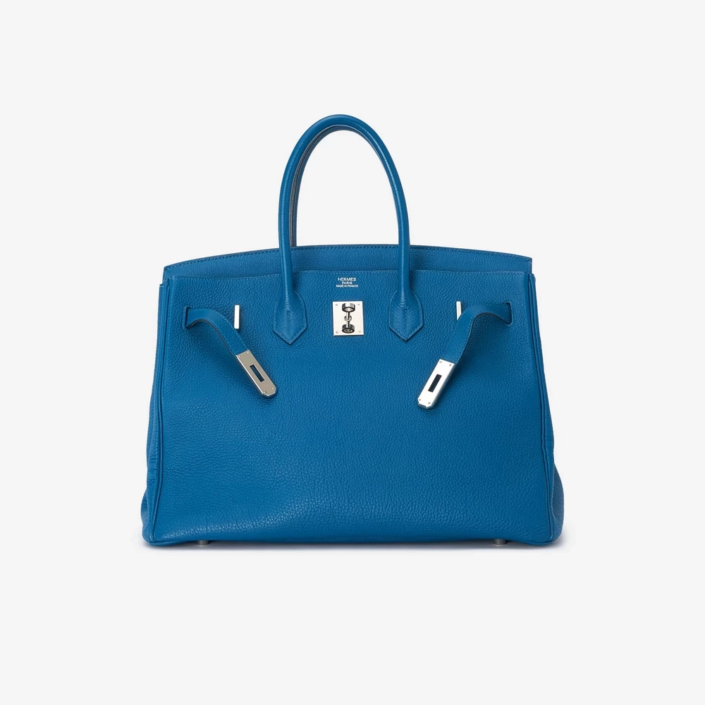Hermès Replica Birkin 35 Epsom Blue Thalassa PHW | Replica Bags