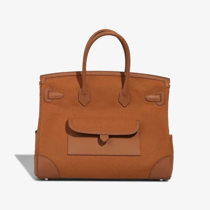 Hermès Replica Birkin Cargo 35 Toile Goeland/Swift Gold PHW - DLF - Image 2