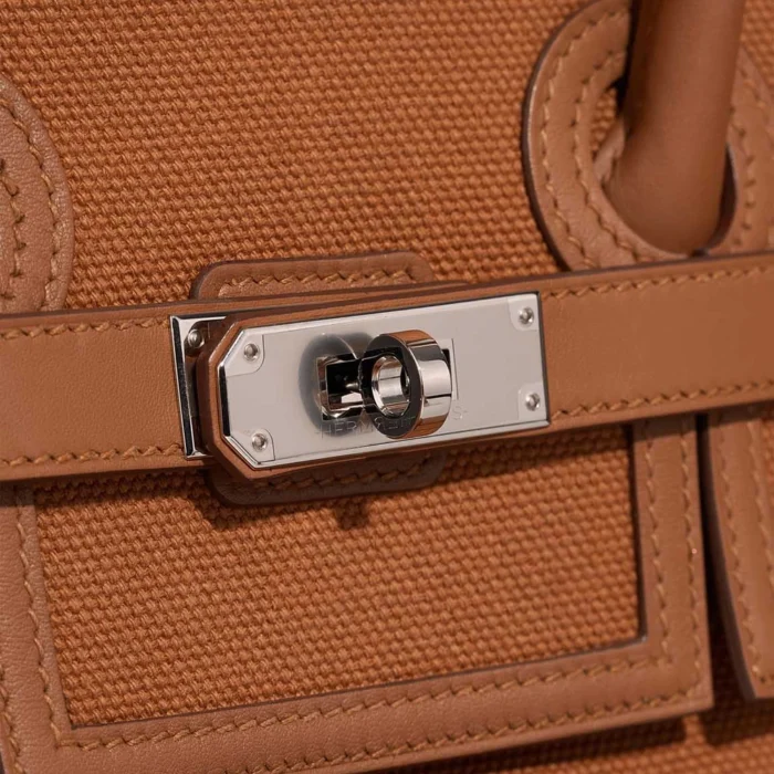 Hermès Replica Birkin Cargo 35 Toile Goeland/Swift Gold PHW - DLF - Image 7