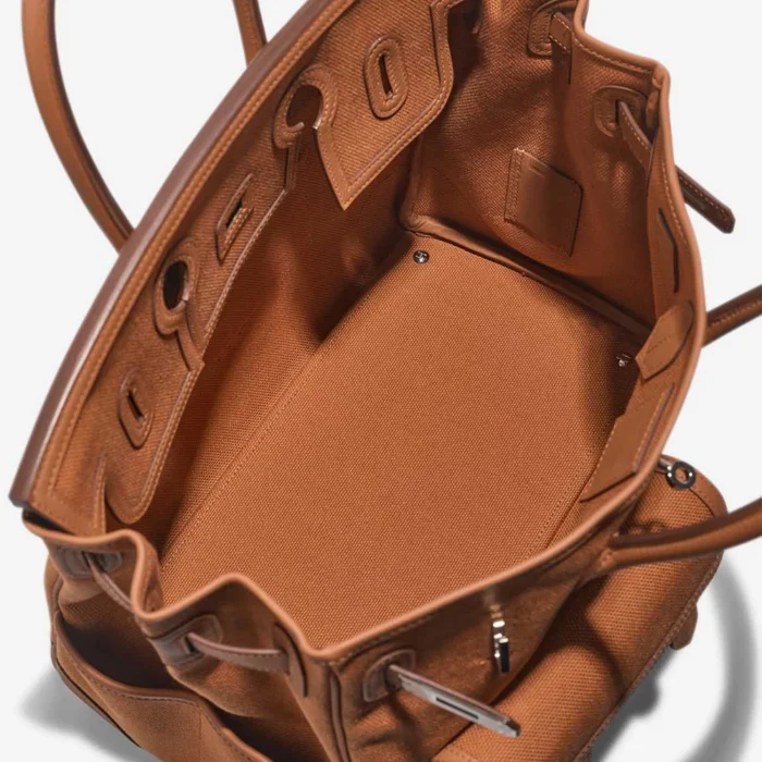 Hermès Replica Birkin Cargo 35 Toile Goeland/Swift Gold PHW - DLF - Image 5