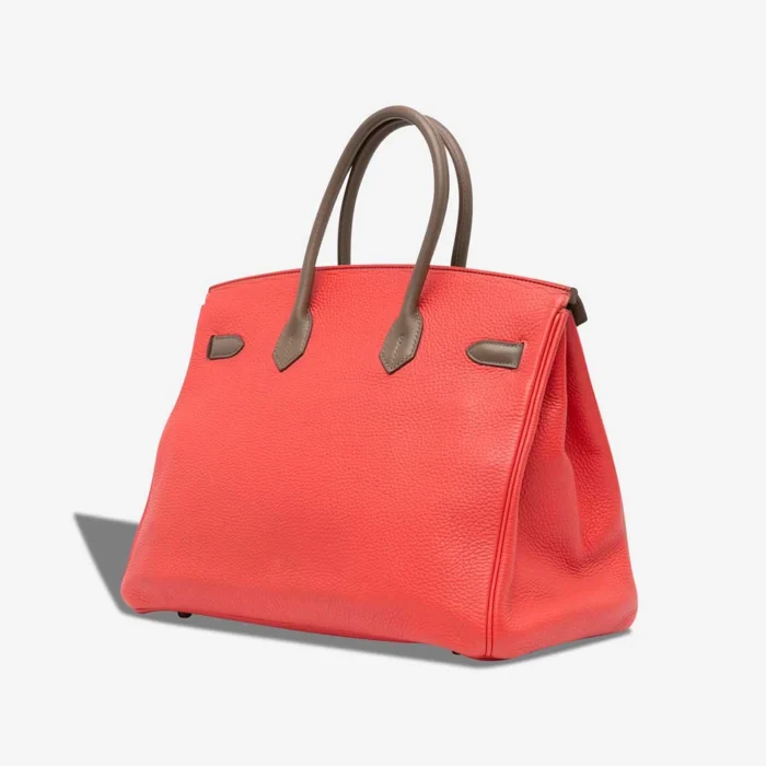 Hermès Replica Birkin Cascade 35 Swift/Clemence Rose Jaipur/Etoupe/Argile PHW - DLF - Image 2