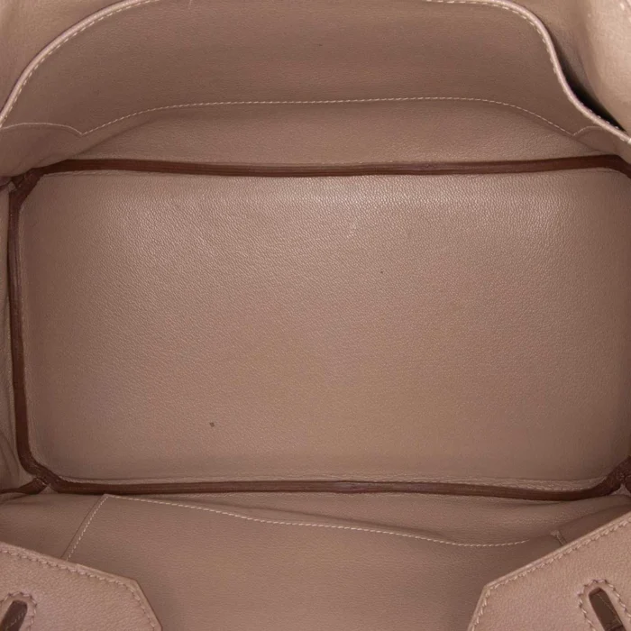 Hermès Replica Birkin Cascade 35 Swift/Clemence Rose Jaipur/Etoupe/Argile PHW - DLF - Image 4