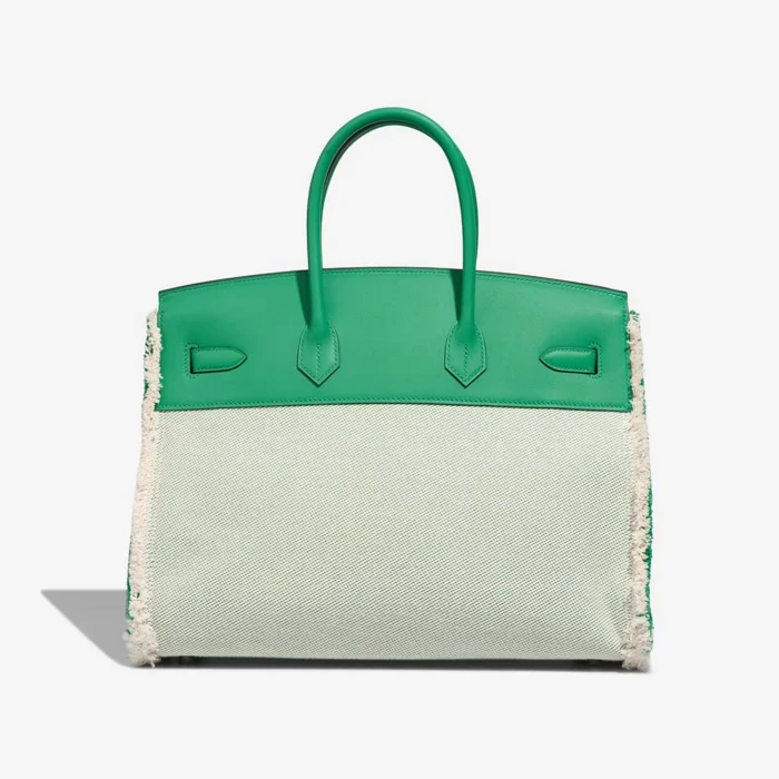 Hermès Replica Birkin Fray 35 Toile/Swift Menthe PHW - DLF - Image 2