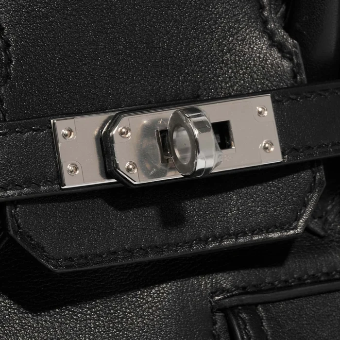 Hermès Replica Birkin The Rock 25 Veau Volupto Black PHW - DLF - Image 7