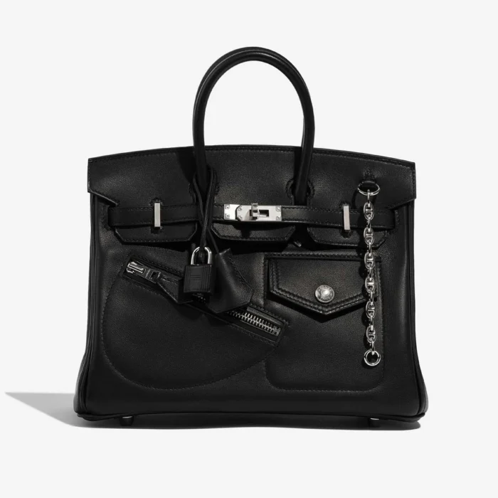 Hermès Replica Birkin The Rock 25 Veau Volupto Black PHW - DLF