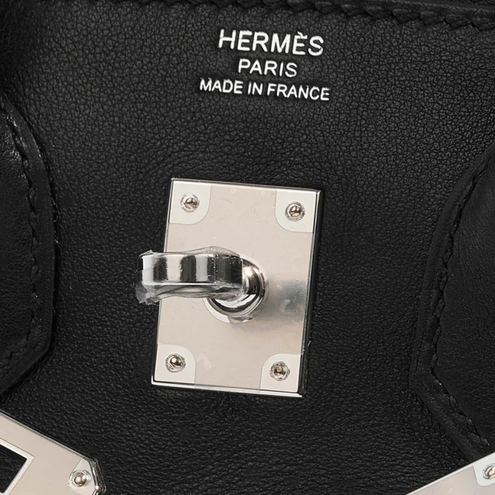 Hermès Replica Birkin The Rock 25 Veau Volupto Black PHW - DLF - Image 6