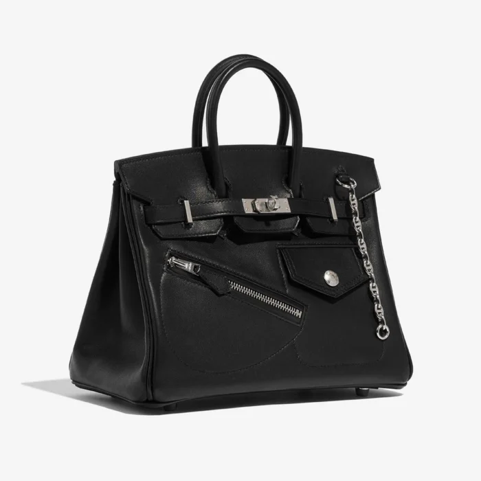 Hermès Replica Birkin The Rock 25 Veau Volupto Black PHW - DLF - Image 4