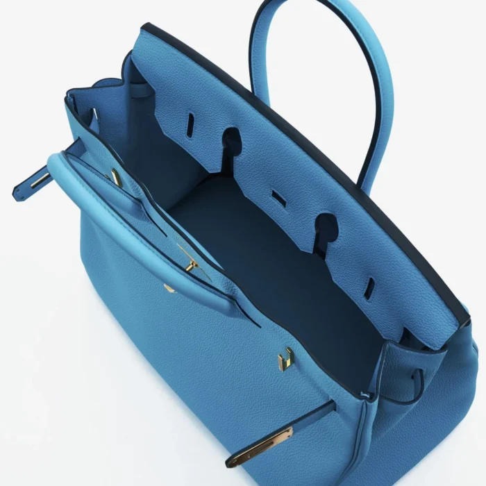 Hermès Replica Birkin Togo 35 Bleu Du Nord GHW - Replica Handbags - Image 5