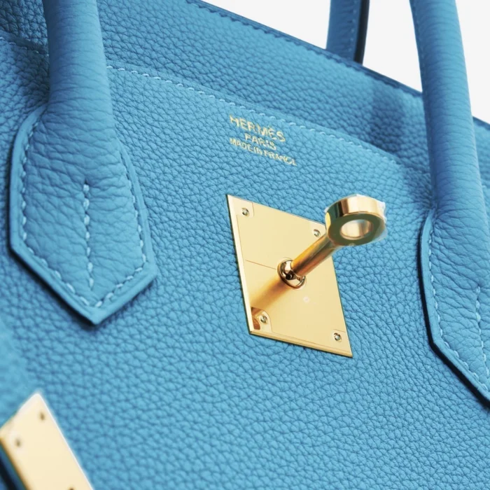 Hermès Replica Birkin Togo 35 Bleu Du Nord GHW - Replica Handbags - Image 6