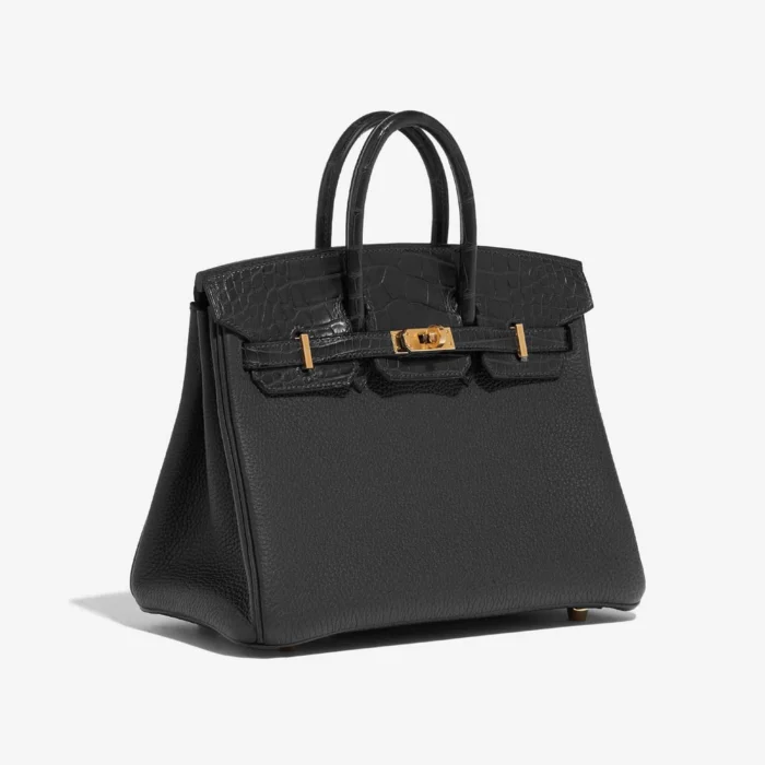 Hermès Replica Birkin Touch 25 Matte Alligator Black GHW - DLF - Image 4