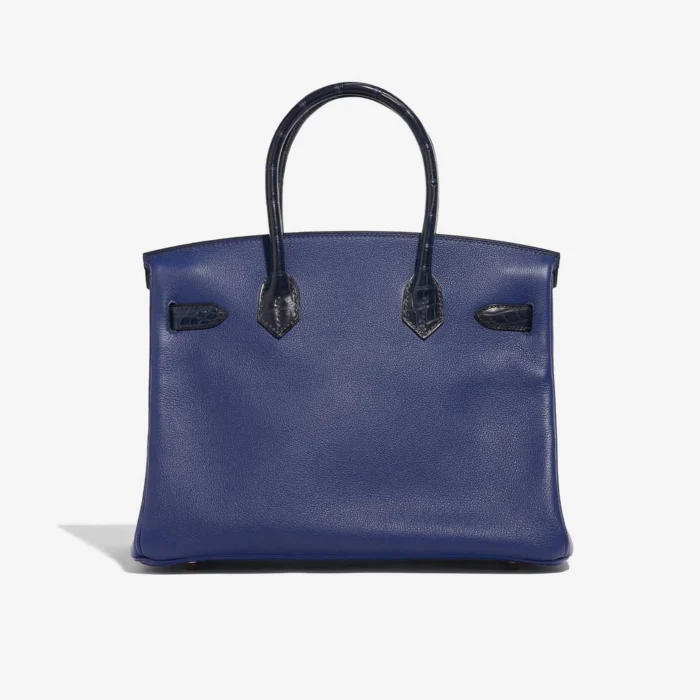 Hermès Replica Birkin Touch 30 Matte Alligator/Taurillion Novillo Blue Sapphire/Blue Marine GHW - DLF - Image 2
