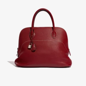 Hermès Replica Bolide 35 Clemence Rouge Grenat PHW | DLF