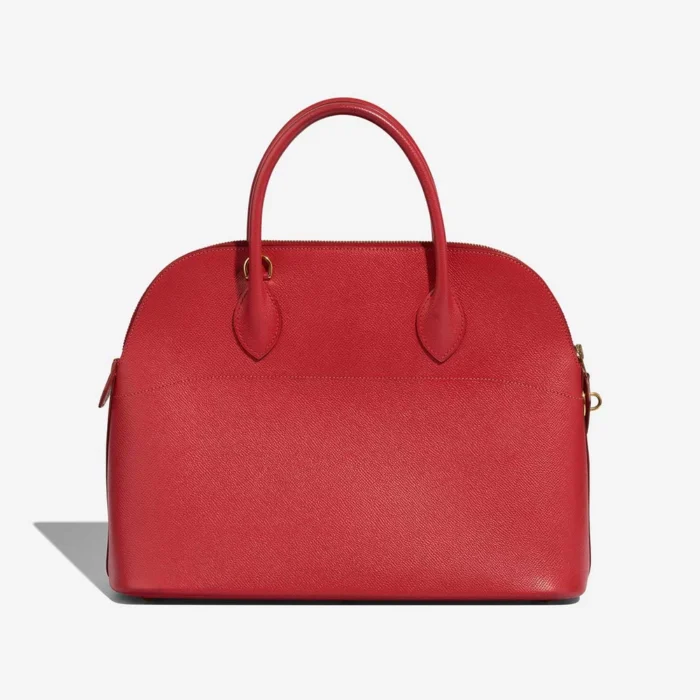 Hermès Replica Bolide 35 Veau Courchevel Rouge Vif GHW - DLF - Image 2