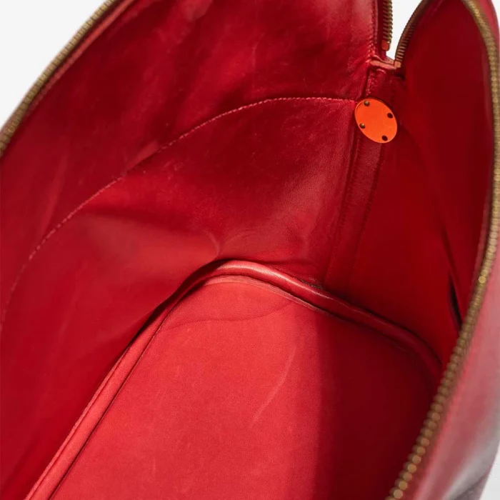 Hermès Replica Bolide 35 Veau Courchevel Rouge Vif GHW - DLF - Image 5