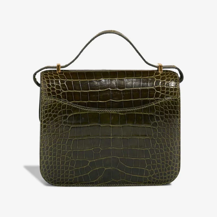 Hermès Replica Constance 18 Alligator/Lizard Vert Veronese GHW - DLF - Image 3