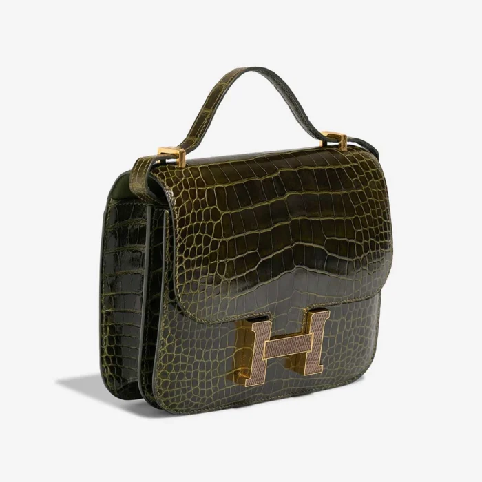 Hermès Replica Constance 18 Alligator/Lizard Vert Veronese GHW - DLF - Image 4
