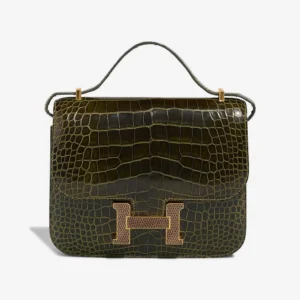 Hermès Replica Constance 18 Alligator/Lizard Vert Veronese GHW - DLF