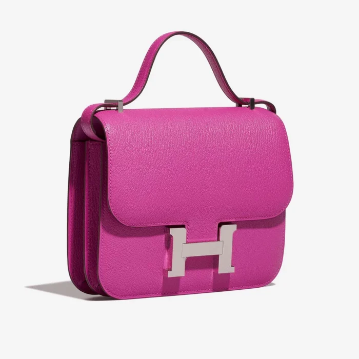 Hermès Replica Constance 18 Chevre Mysore Magnolia PHW - DLF - Image 5