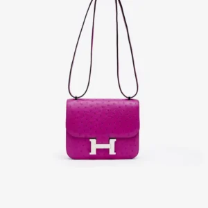 Hermès Replica Constance 18 Ostrich Pourpre PHW - Luxury Bags