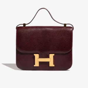 Hermès Replica Constance 23 Salvator Lizard Bordeaux GHW | DLF