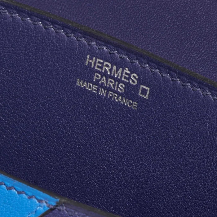 Hermès Replica Constance 24 Endless Road Swift/Alligator/Lizard Blue Encre/Blue Zellige/Vert Cypress/Blue Nuit PHW - DLF - Image 6