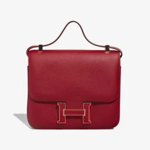Hermès Replica Constance 24 Epsom Rouge Grenat/Bougainvillier GHW - DLF