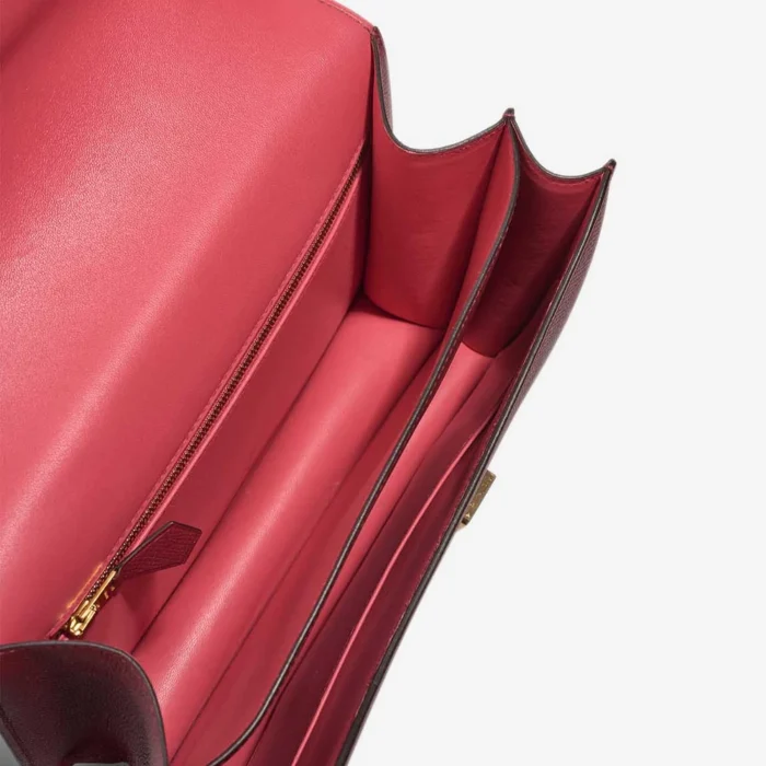 Hermès Replica Constance 24 Epsom Rouge Grenat/Bougainvillier GHW - DLF - Image 5