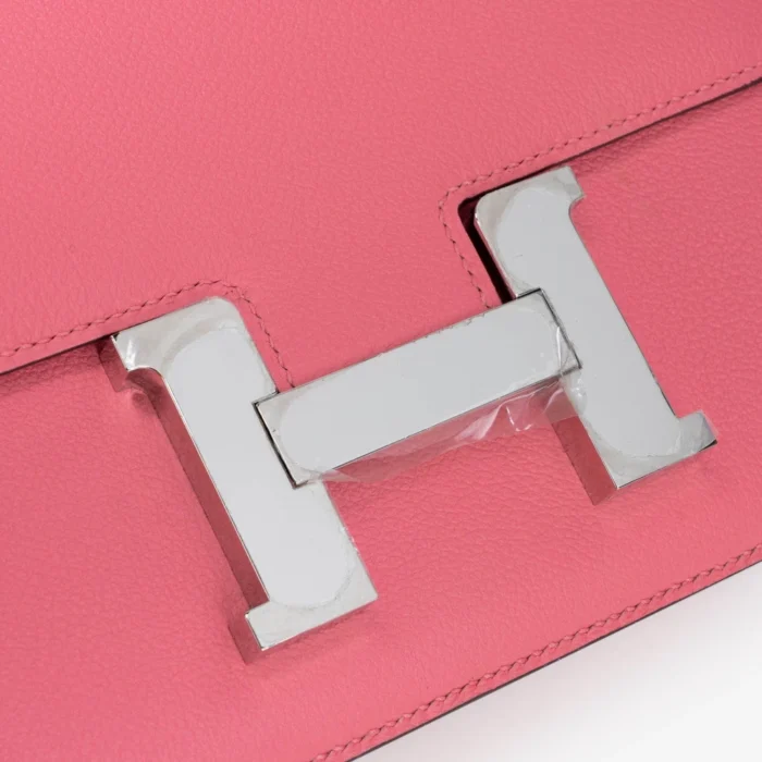 Hermès Replica Constance 24 Evercolor Rose Azalee PHW - Replica Handbags - Image 6