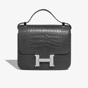 Hermès Replica Constance 24 Matte Alligator Graphite PHW - DLF