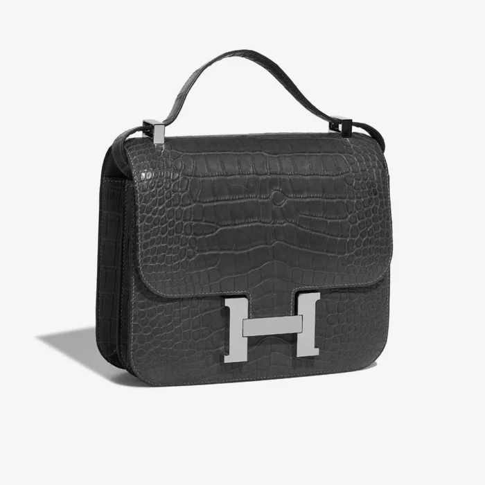 Hermès Replica Constance 24 Matte Alligator Graphite PHW - DLF - Image 5