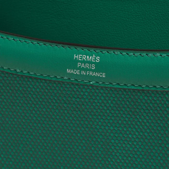 Hermès Replica Constance 24 Swift/Toile Vert Jade PHW - DLF - Image 2