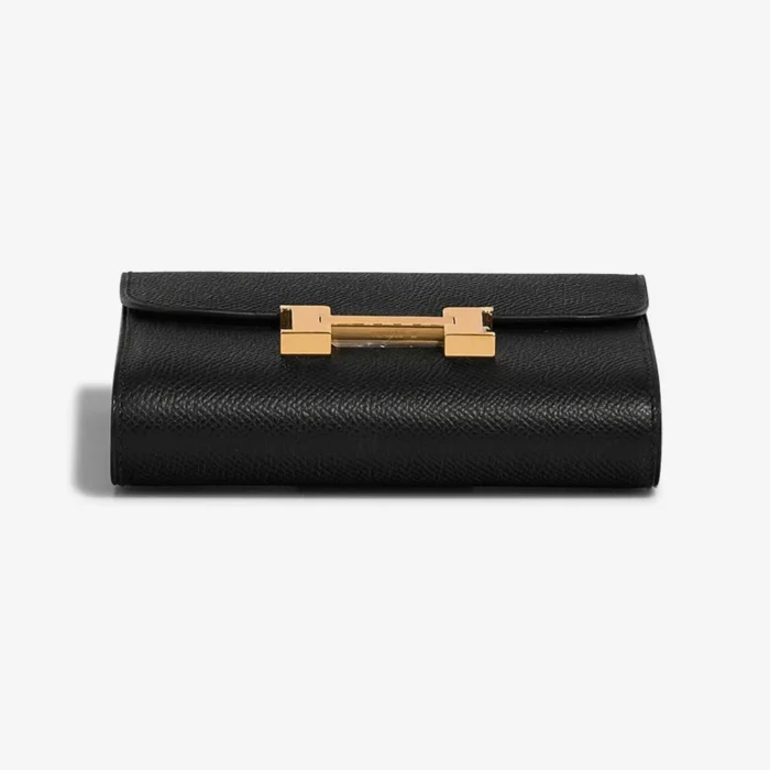 Hermès Replica Constance Compact Passant Epsom Black GHW - DLF - Image 4