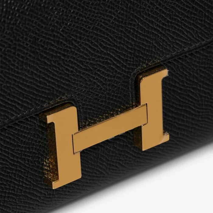 Hermès Replica Constance Compact Passant Epsom Black GHW - DLF - Image 7