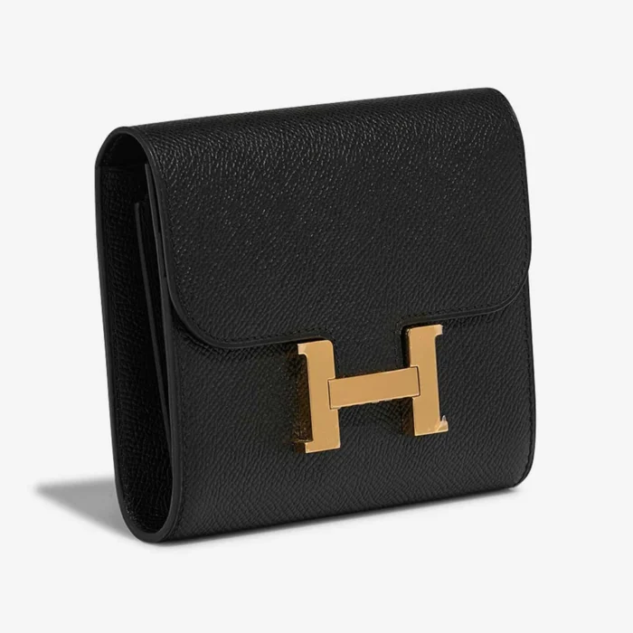 Hermès Replica Constance Compact Passant Epsom Black GHW - DLF - Image 5