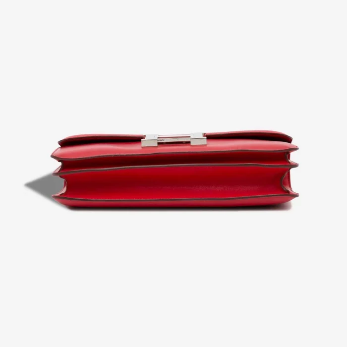 Hermès Replica Constance Elan Box Leather Rouge Casaque PHW - DLF - Image 4