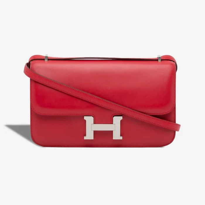 Hermès Replica Constance Elan Box Leather Rouge Casaque PHW - DLF