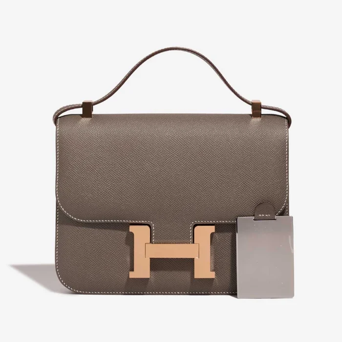 Hermès Replica Constance Reissue 1-24 Epsom Etoupe GHW - DLF