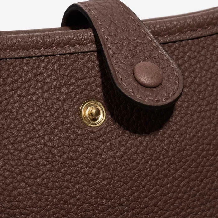 Hermès Replica Evelyne 16 Taurillon Clemence Cacao GHW - DLF - Image 6