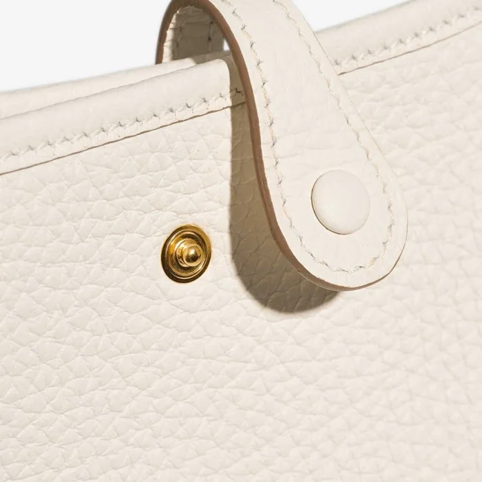 Hermès Replica Evelyne 16 Taurillon Clemence White GHW - DLF - Image 6