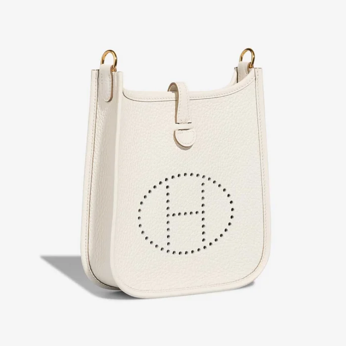 Hermès Replica Evelyne 16 Taurillon Clemence White GHW - DLF - Image 5