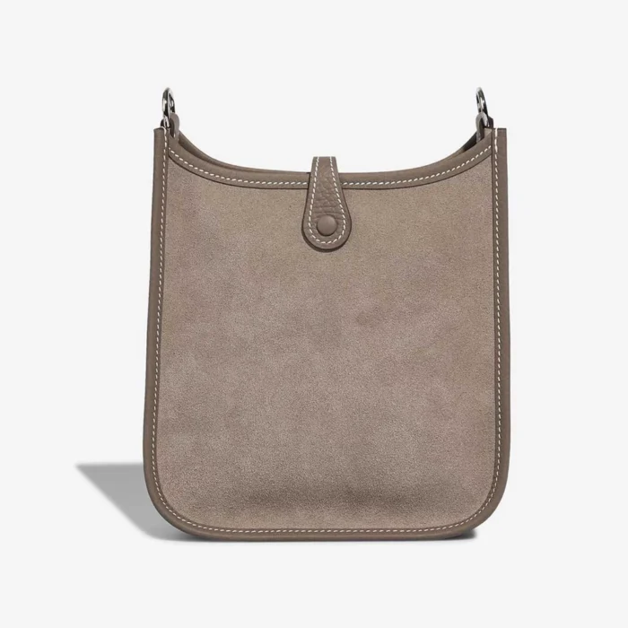 Hermès Replica Evelyne 16 Taurillon Clemence/Doblis Suede Etoupe PHW - DLF - Image 3